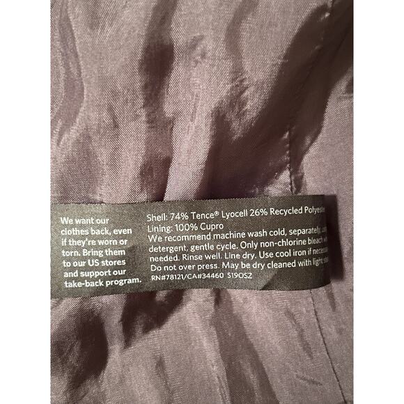 Eileen Fisher Jacket Size M Windbreaker Gray Full Zip Lined Outdoor Jacket - Picture 13 of 14